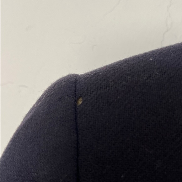 Vintage Sag Harbor Petite Navy Wool One-Button Blazer Jacket Size 12 F22000 - Picture 5 of 6